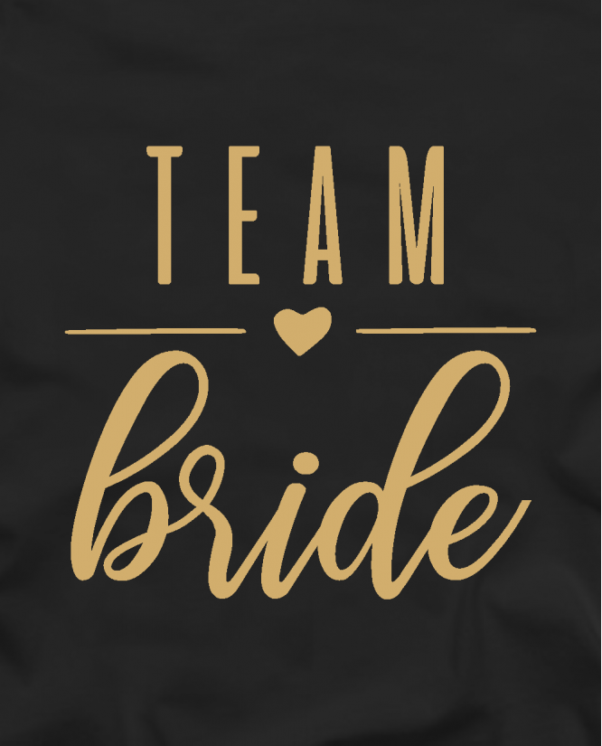 Team bride heart